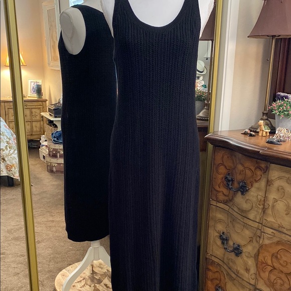 Banana Republic Dresses & Skirts - Banana Republic Black Sheath Maxi Dress Sleeveless Scoop Neck